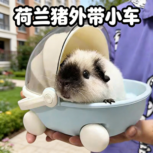荷兰猪专用外带神器手提背包小车宠物仓鼠豚鼠刺猬的便携盒箱笼子