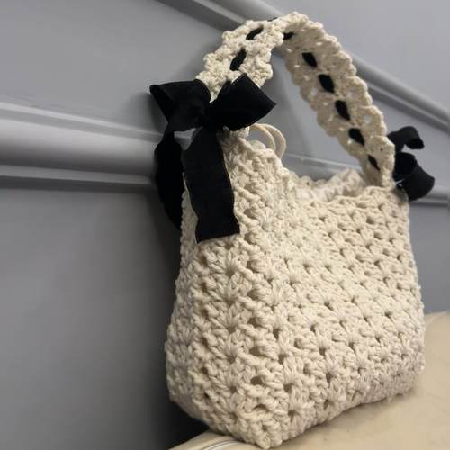 钩织包包diy材料钩织包包手工编织包包diy材料包毛线钩针镂空包