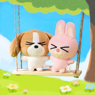 正版原创暹罗厘普眨眼系列挂件多栋秀珍毛绒玩偶玩具背包女礼物