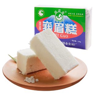 峨眉山特产旅游传统手工经典峨眉糕糯米白糖糕点点心零食110gx5封