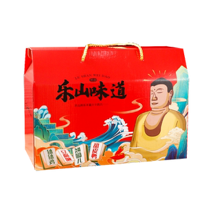 乐山味道峨眉山土特产峨眉糕太平豆腐干甜皮鸭葱油酥年货送礼盒装
