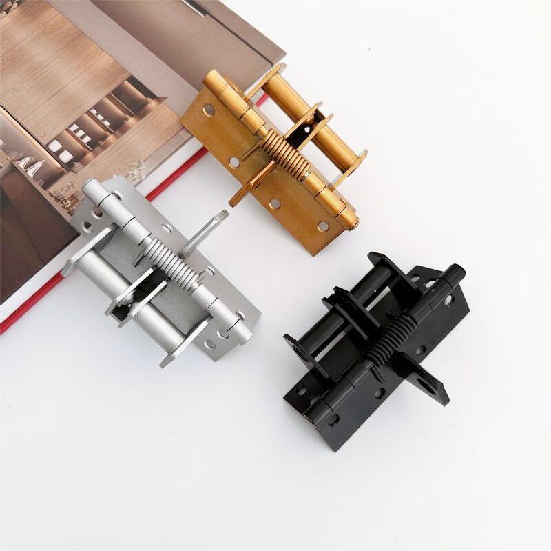 多功能闭门器自动关门合页4寸缓冲装置弹簧隐形铰链90度直角定位