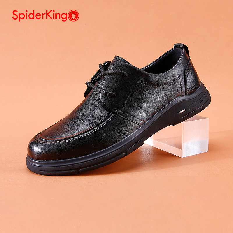 蜘蛛王官方正品授权男休闲皮鞋