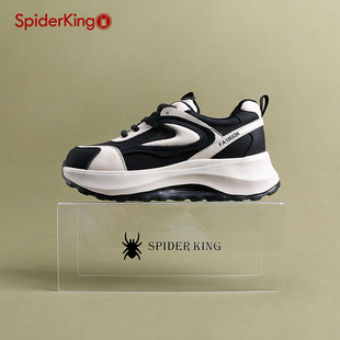 二棉保暖德训鞋 蜘蛛王女鞋 加绒真皮运动鞋 2024冬季 厚底增高老爹鞋