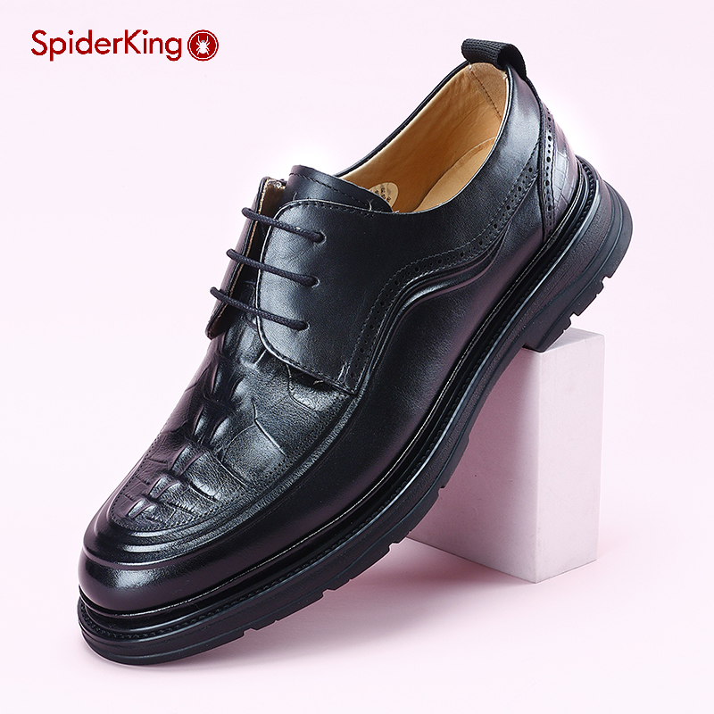 蜘蛛王官方旗舰店正品牛皮男鞋