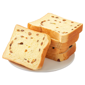 提子粒吐司面包整箱早餐厚切片土司营养健康代餐饱腹零食品糕点心