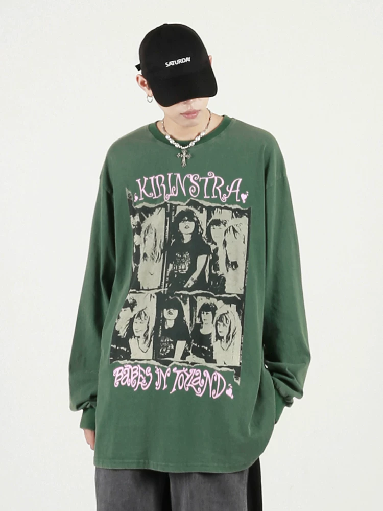 Ретро лонгслив? Hmm: Original: "Retro long-sleeve, brand sweatshirt hip-hop style, couple clothing, American style, oversize"