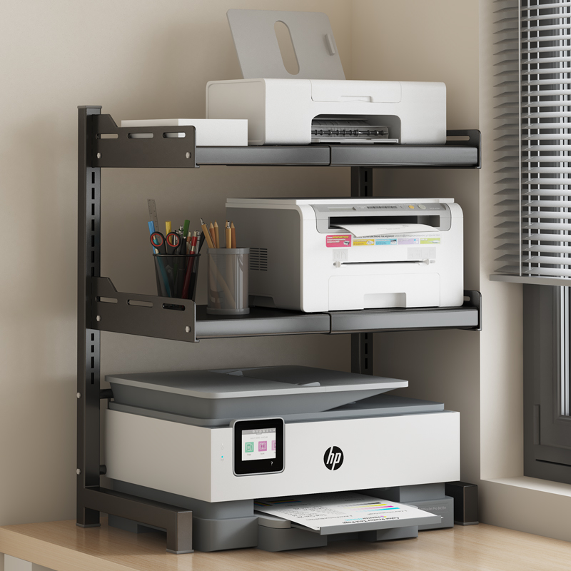 复印快递打印机置物架伸缩架子