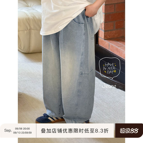 虾酱麻麻弯刀牛仔长裤