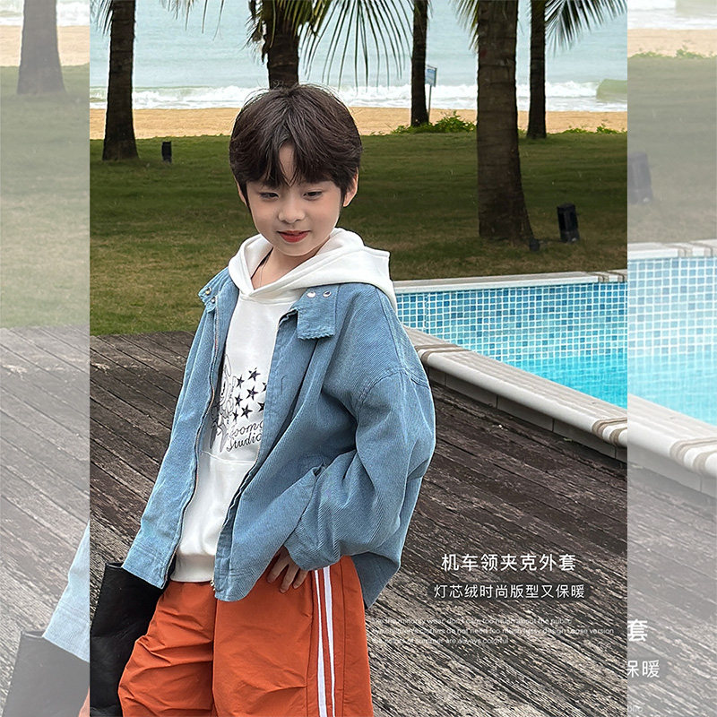 虾酱麻麻男童灯芯绒外套春秋款2025新款男孩洋气韩范纯棉儿童夹克,童装/婴儿装/亲子装,普通外套,淘宝优惠券,粉丝福利购,淘宝优惠卷