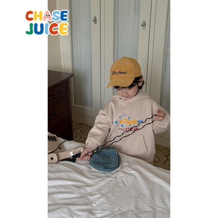 【小童】虾酱麻麻男童加绒卫衣秋冬装2025新款洋气卡通儿童装上衣