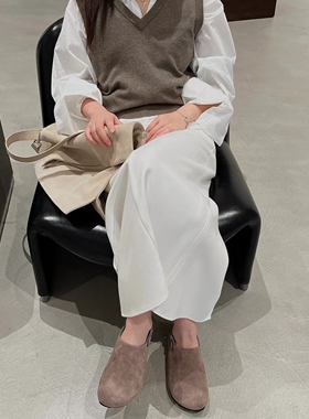 里里定制丨勃肯鞋 颗粒感牛反绒真皮一脚蹬单鞋女