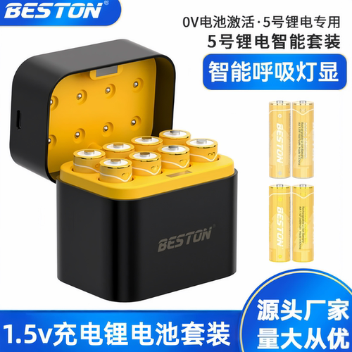 Beston八槽智能LED充电器套装