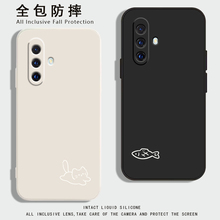 适用vivox30手机壳x27pro液态硅胶保护套x23幻彩版小猫小鱼x21后置版全包摄像头x20plus高级女款x9sp防摔软壳