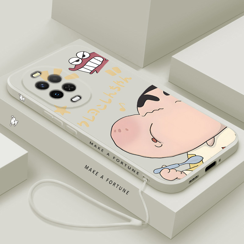 适用华为nova15手机壳卡通蜡笔小新nova15pro液态硅胶保护套15ultra超薄可爱男女款novo15镜头全包防摔