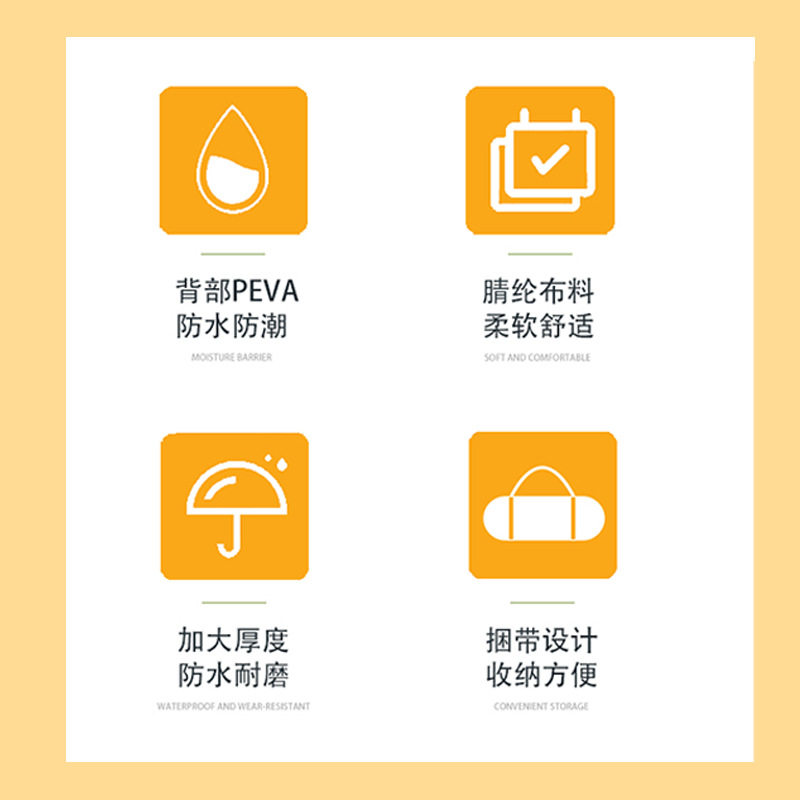 野餐垫防潮垫户外露营加厚大尺寸防水加大地垫野营垫沙滩垫野餐垫