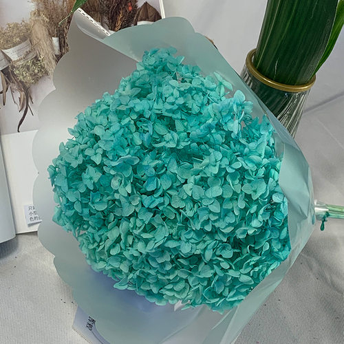 整束绣球昆明永生绣球花花店婚礼布置装饰干花现货