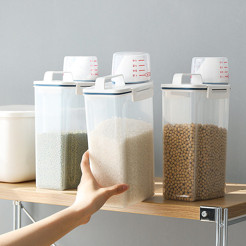 密封罐食品级干货杂粮收纳盒塑料面条面粉保鲜储物罐防虫防潮米桶