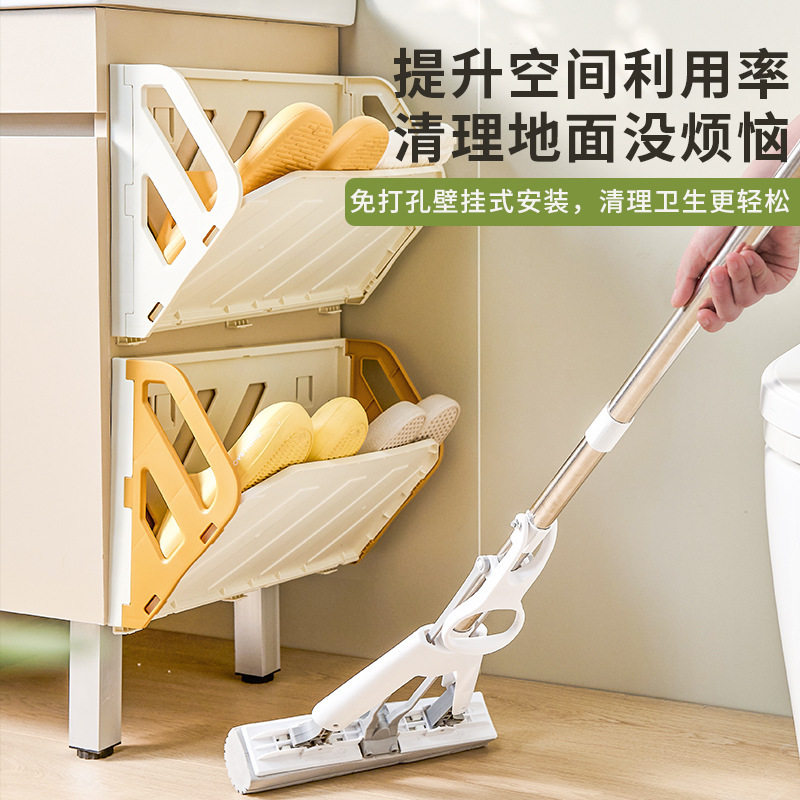 家用客厅壁挂式收纳鞋架