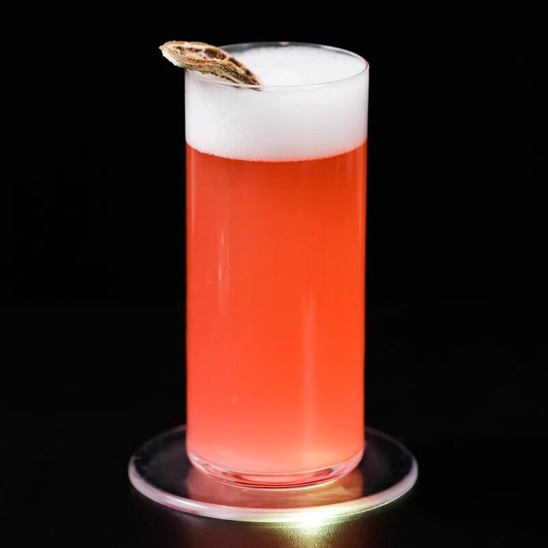 超薄透明led发光杯垫酒吧鸡尾酒杯垫调酒发光底座发光灯座奶茶灯