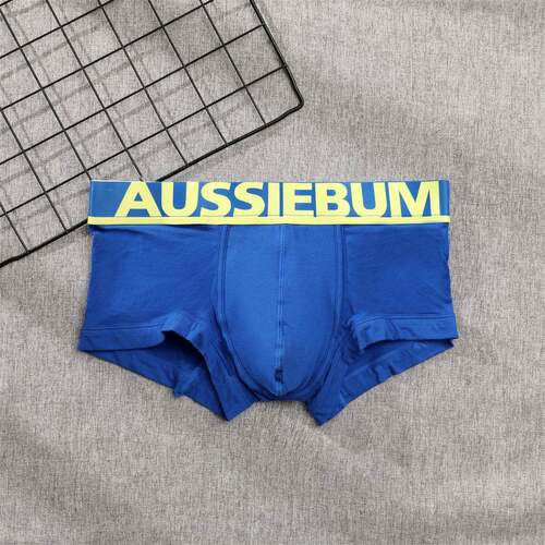 aussiebum男士纯棉内裤低腰字母潮舒适吸汗平角裤裤衩