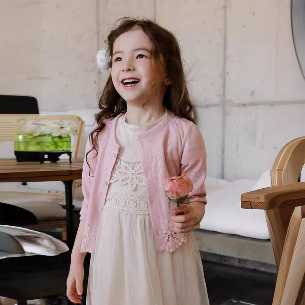 儿童防晒衣夏季薄款透气2026新款女童开衫洋气女宝宝小外套空调衫