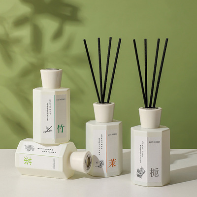 200ml新款白瓶创意国运系列无火香薰家用室内持久空气清新香薰