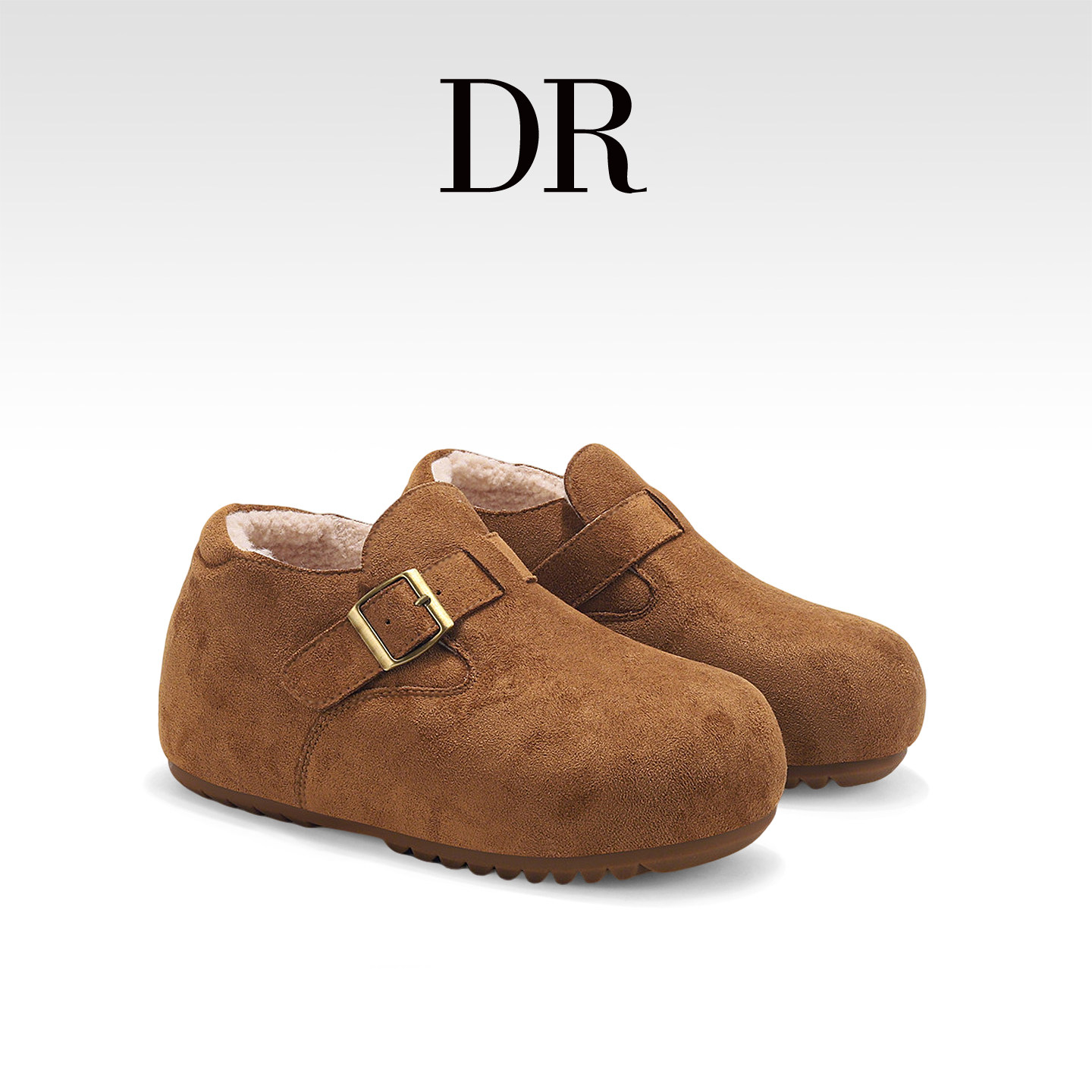 DR官方正品羊羔绒保暖真皮勃肯鞋女2025冬季平底休闲全包乐福鞋,女鞋,勃肯鞋/软木鞋,淘宝优惠券,粉丝福利购,淘宝优惠卷
