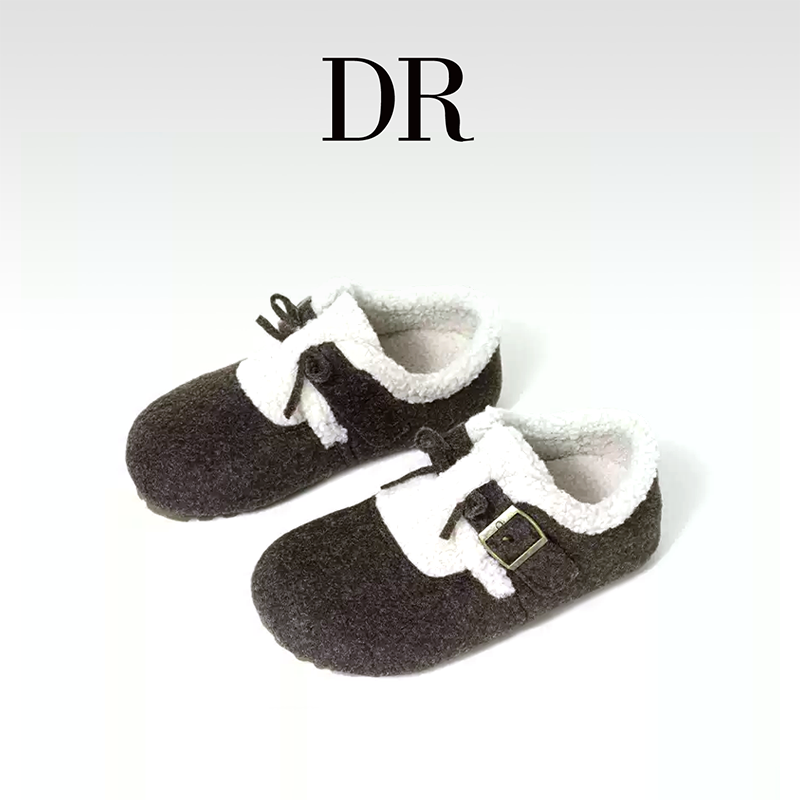 DR官方正品2025年冬季加绒勃肯低跟搭扣休闲圆头勃肯鞋防滑复古风,女鞋,勃肯鞋/软木鞋,淘宝优惠券,粉丝福利购,淘宝优惠卷
