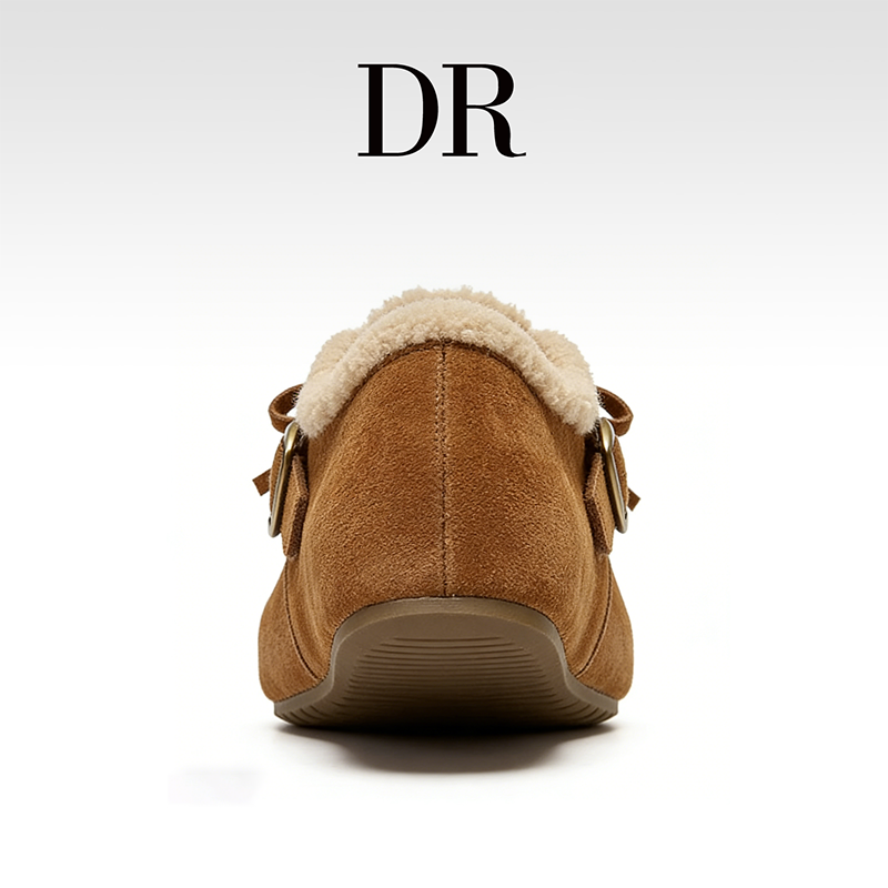 DR官方正品时尚复古2025休闲搭扣低跟浅口纯色平底青年圆头两穿,女鞋,勃肯鞋/软木鞋,淘宝优惠券,粉丝福利购,淘宝优惠卷