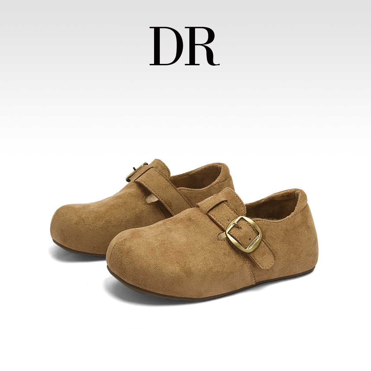 DR官方正品搭扣复古真皮全包勃肯鞋女2026春季圆头平底休闲豆豆鞋,女鞋,勃肯鞋/软木鞋,淘宝优惠券,粉丝福利购,淘宝优惠卷
