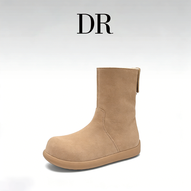 DR官方正品平底鞋时尚百搭保暖棉鞋雪地靴纯色款青年百变秋冬,女鞋,时尚雪地靴,淘宝优惠券,粉丝福利购,淘宝优惠卷