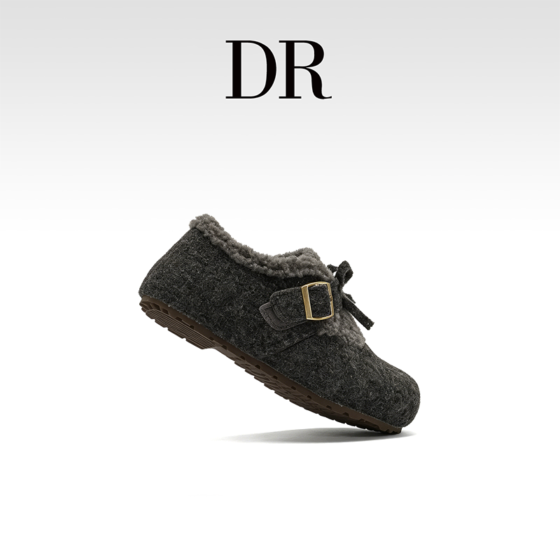 DR官方正品软木鞋休闲搭扣低跟浅口平底青年圆头时尚休闲鞋纯色,女鞋,勃肯鞋/软木鞋,淘宝优惠券,粉丝福利购,淘宝优惠卷
