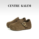 CENTREKALEM鞋 履 休闲一字式 扣带浅口超纤皮女士皮鞋 粗跟2026