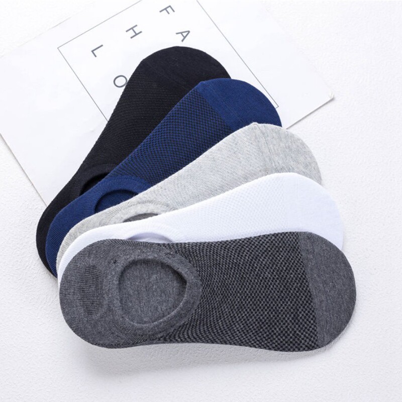 网眼春款袜子男薄款男士船袜棉袜休闲短袜夏季透气全隐浅口隐形潮