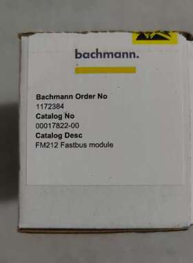 Bachmann巴赫曼FM212 Fastbus模块 全新原