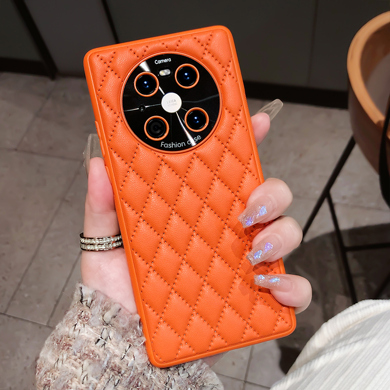 适用皮质手机壳奢华小香风