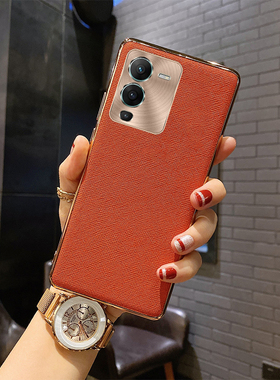 高档皮纹适用vivoS15PRO手机壳S12皮套S12pro奢华s15高级感vivo高档网红女款男商务网红外壳限量版