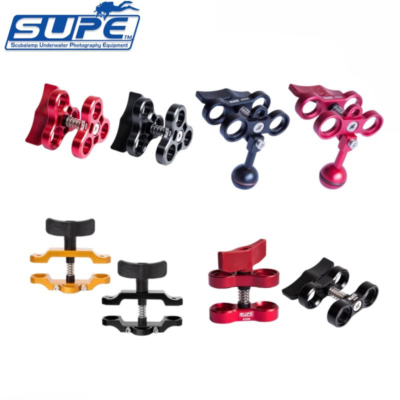 Scubalamp蝴蝶夹潜水手电支架