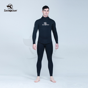 BESTDIVE潜好  saveocean向善系列湿衣分体款2mm潜水服男女款