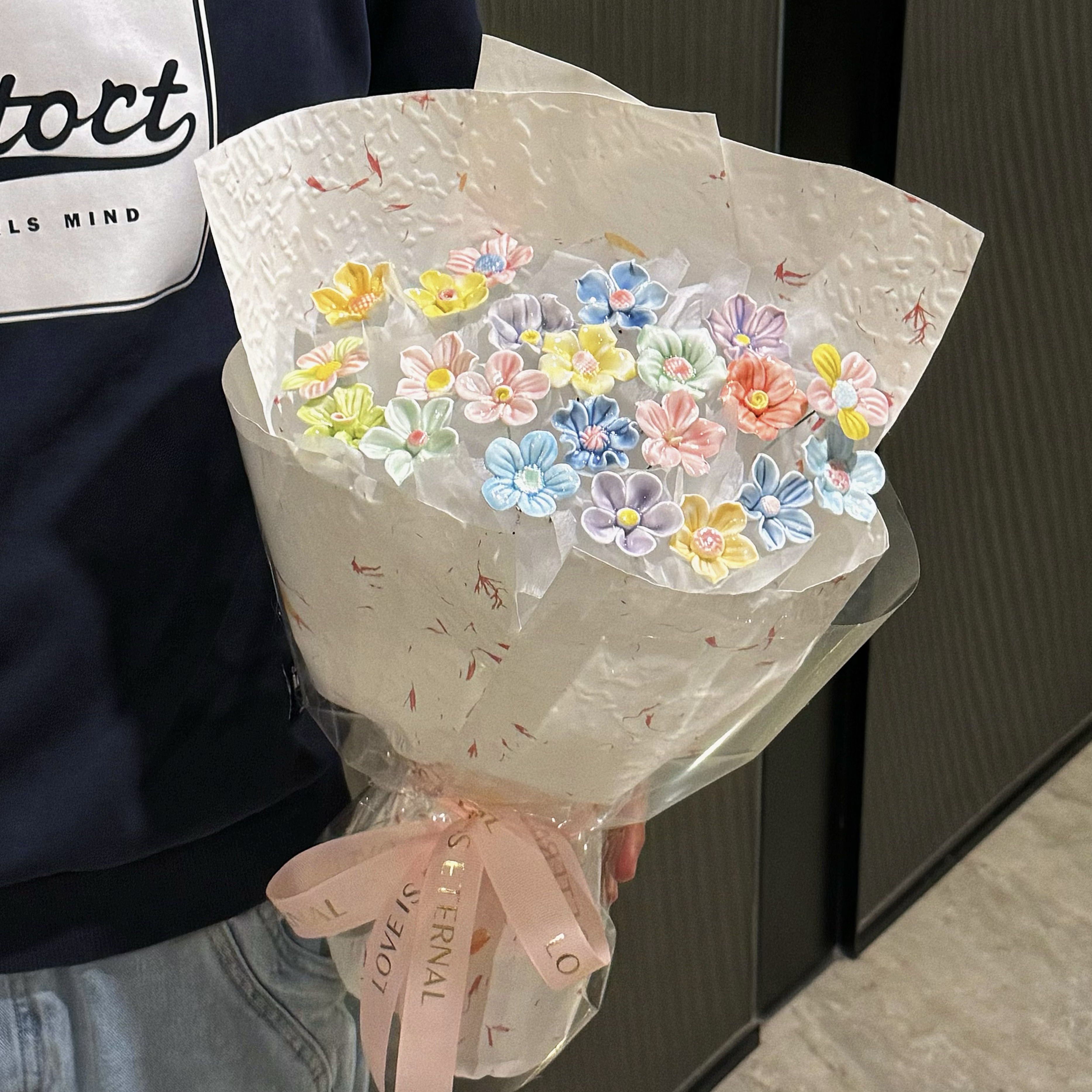 成品景德镇陶瓷花束礼物女生日礼物送闺蜜女朋友实用高级感圣诞节