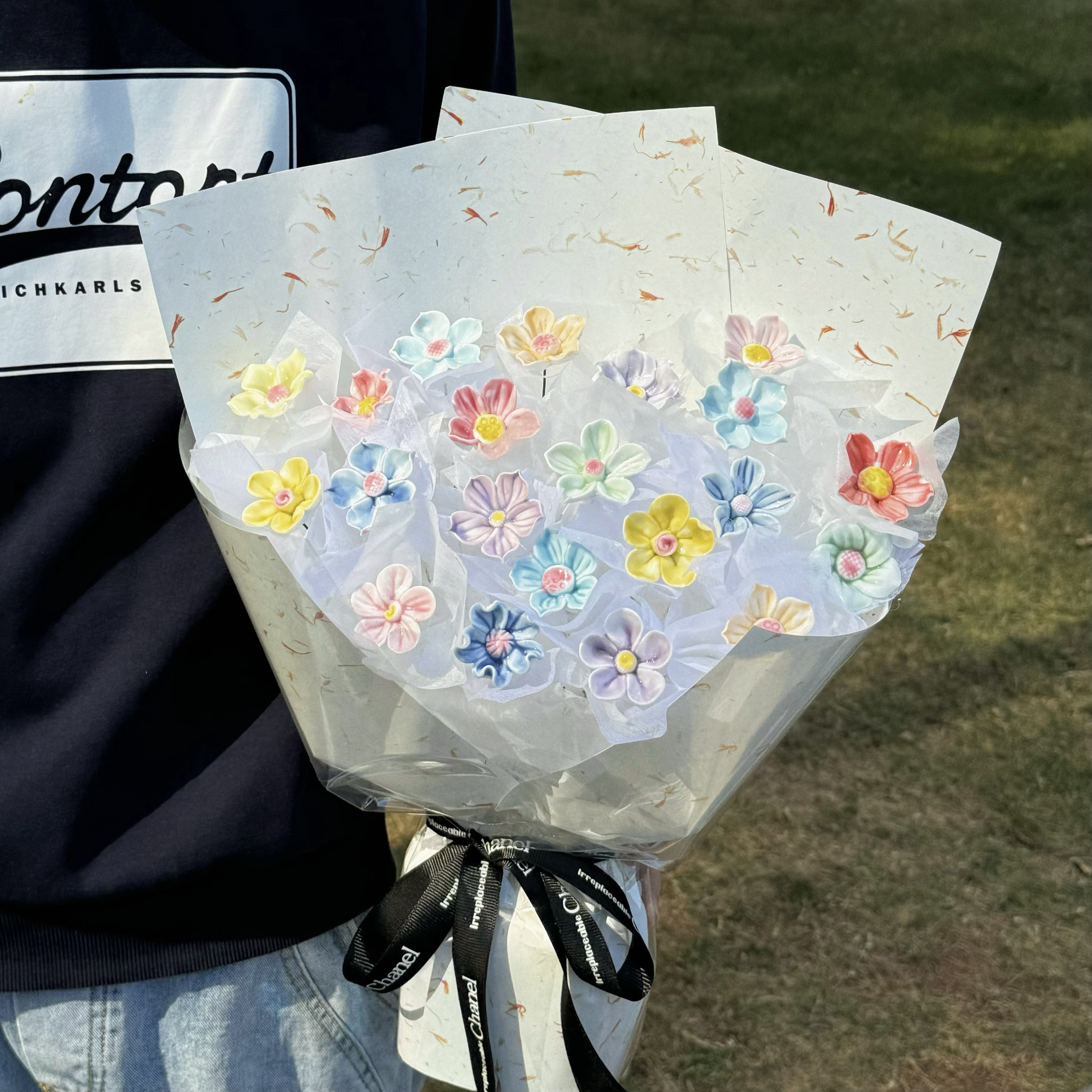 成品景德镇陶瓷花束礼物女生日礼物送闺蜜女朋友实用高级感圣诞节