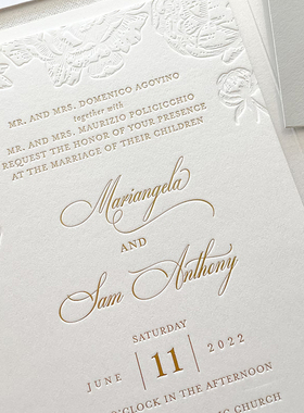 棉纸凸版请柬印刷定制咭片烫金邀请函明信片加急网红贺卡制作高端高级感订制婚礼结婚商务凹凸网红伴手礼卡片