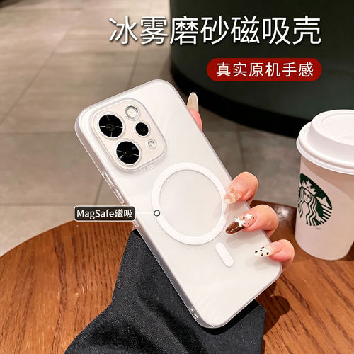 适用vivos60手机壳新款vivos60元气版磁吸保护套vivos50全包防摔s30promini高级感简约s20磨砂透明精孔硬壳