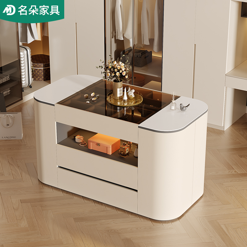 名朵简约衣帽间岛台斗柜