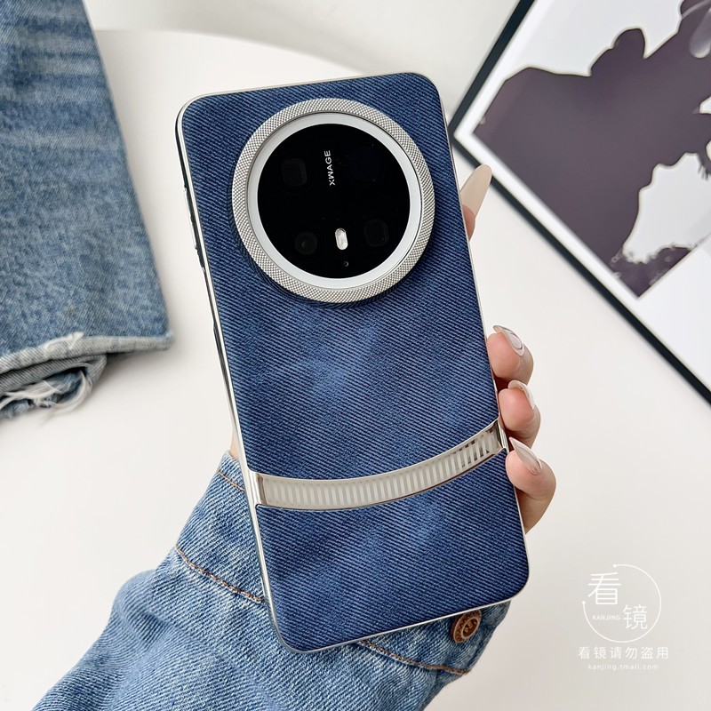 牛仔布艺电镀mate70pro手机壳