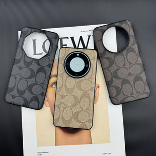 外壳 50老花商务创意pro 适用华为mate80promax手机壳新款 mate60rs非凡大师保护套皮质mate70air全包防摔mt40