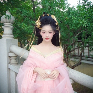 新款虞姬流苏发夹汉服古风配饰银色金色发饰百搭古国公主头饰套装