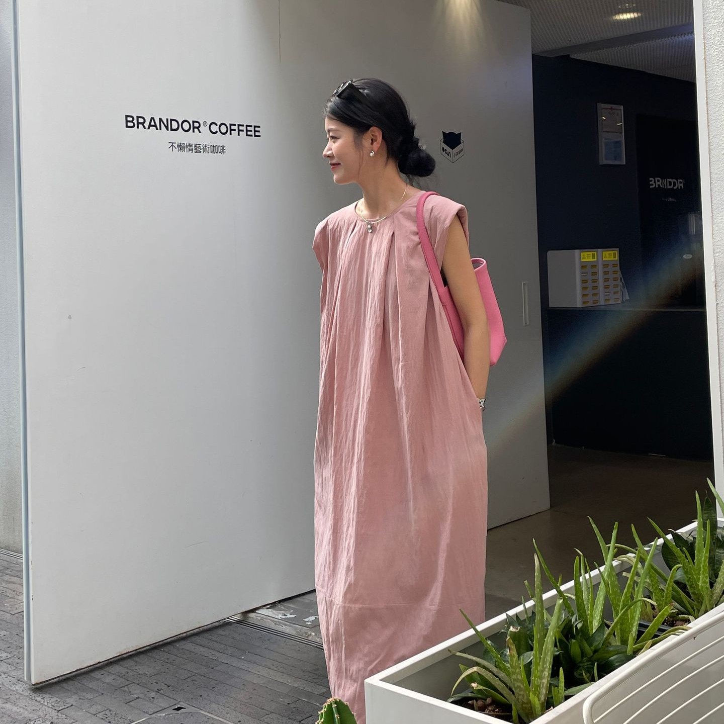 清仓现货日系气质坎肩连衣裙女