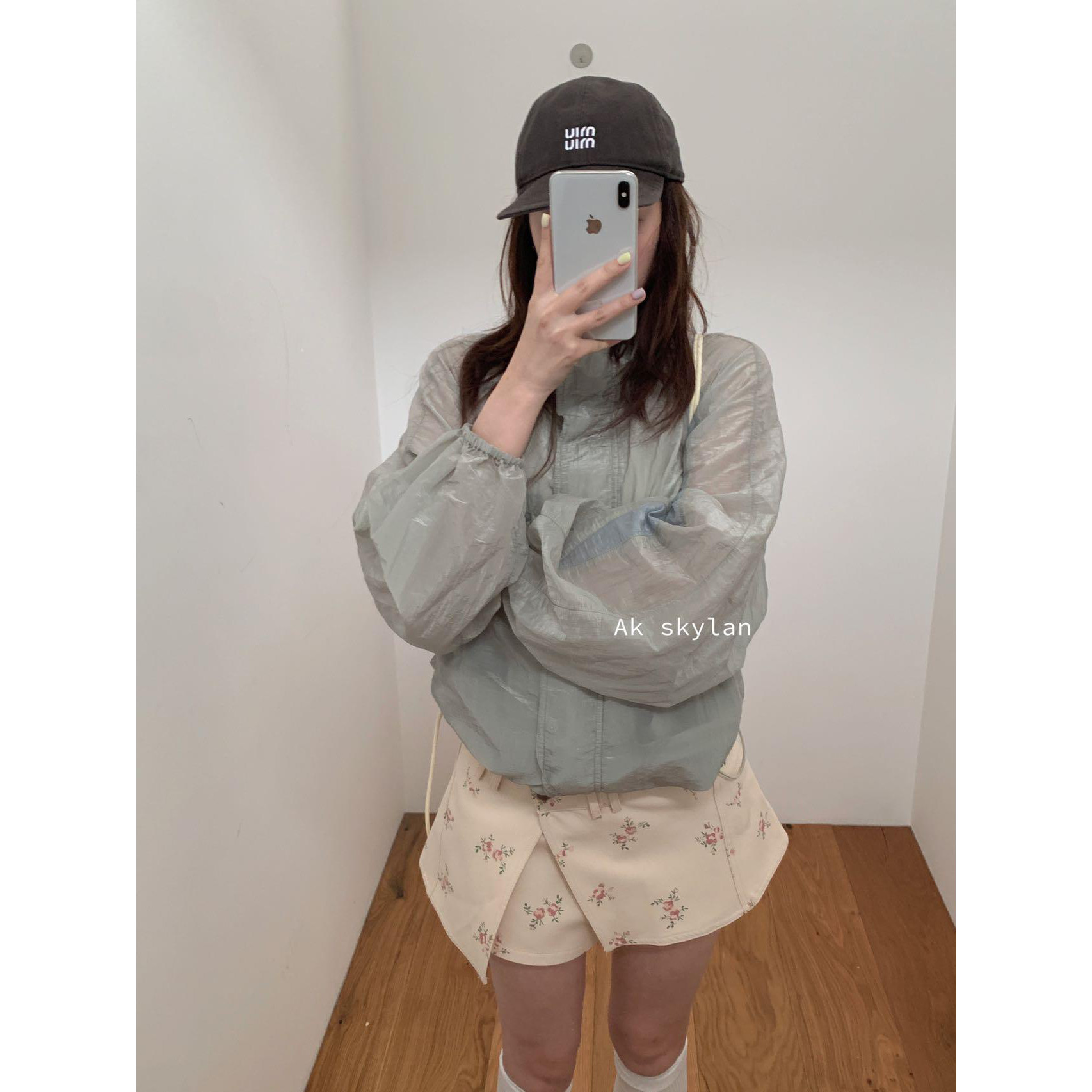 清仓现货碎花假两件百搭裙裤女